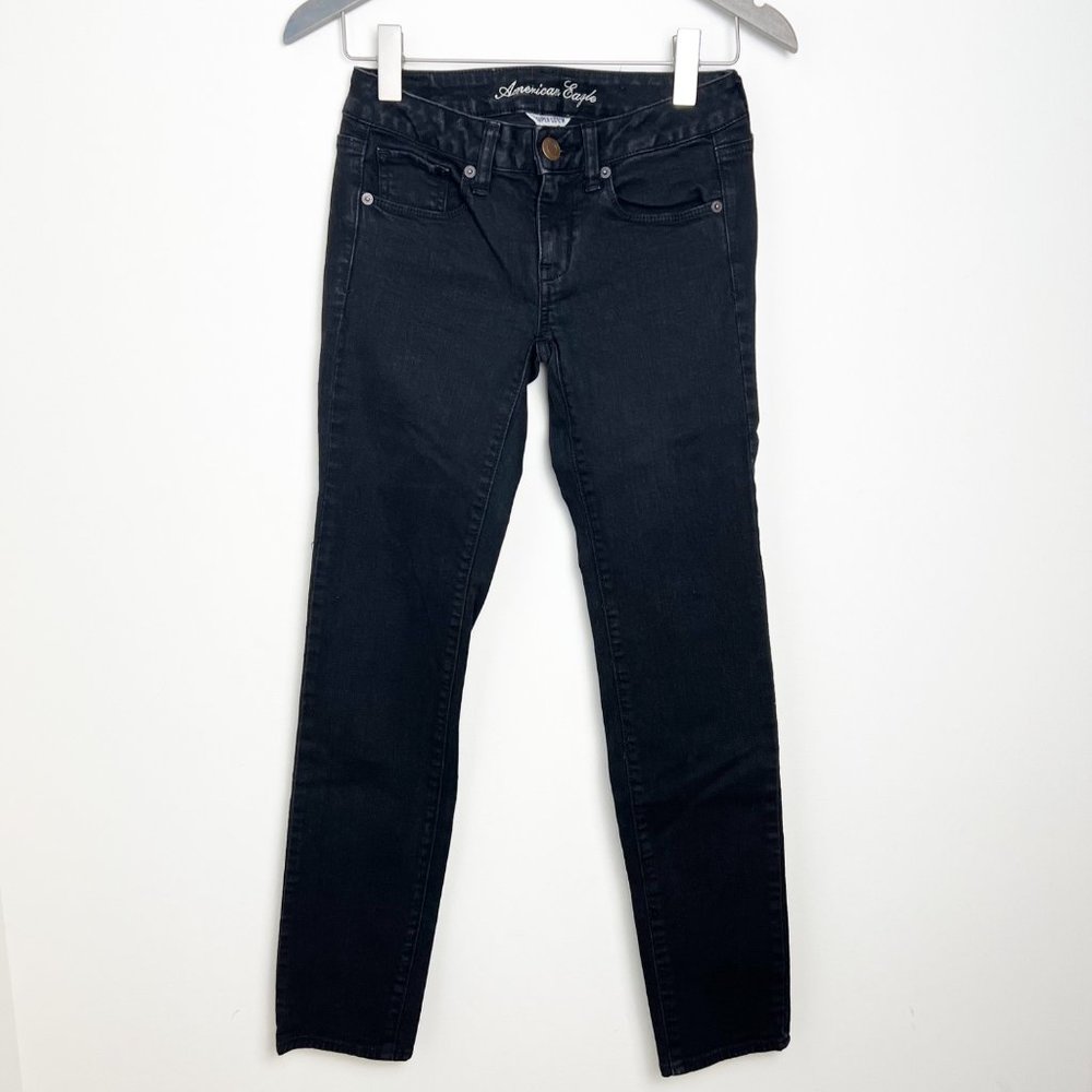American Eagle Outfitters Black Skinny jeans Size 2 Short